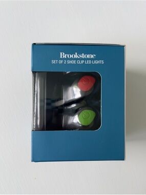 Brookstone Shoe Clip LED Lights - Red & Green